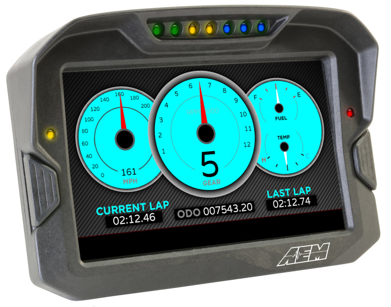 AEM CD-7 Logging Race Dash Carbon Fiber Digital Display (CAN Input Only) Gauges AEM
