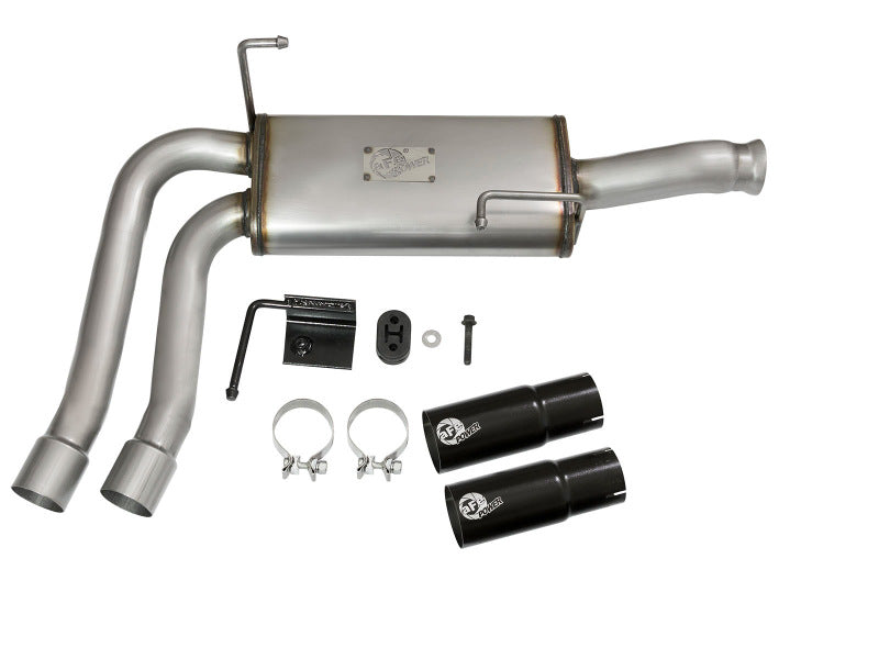 aFe Rebel Series CB Middle-Side Exit SS Exhaust w/ Black Tips 09-16 GM Silverado/Sierra V6/V8 Catback aFe
