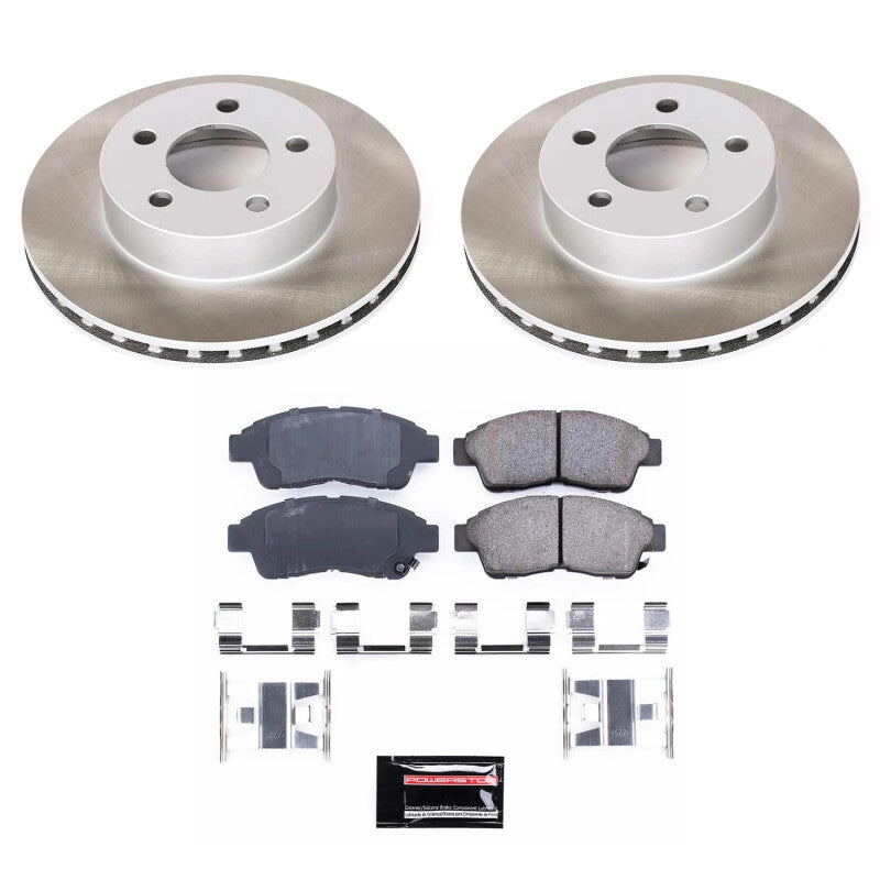Power Stop 97-01 Mercury Mountaineer Front Semi-Coated Rotor Kit Brake Kits - Performance Blank PowerStop