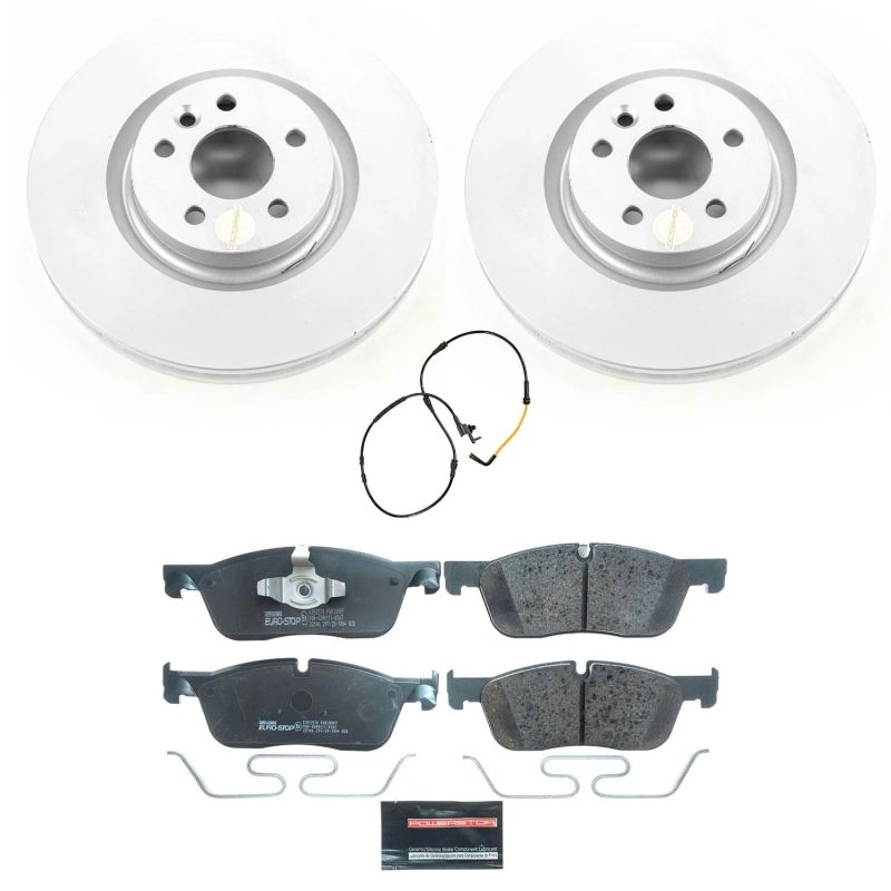 Power Stop 18-19 Jaguar E-Pace Front Euro-Stop Brake Kit Brake Kits - OE PowerStop