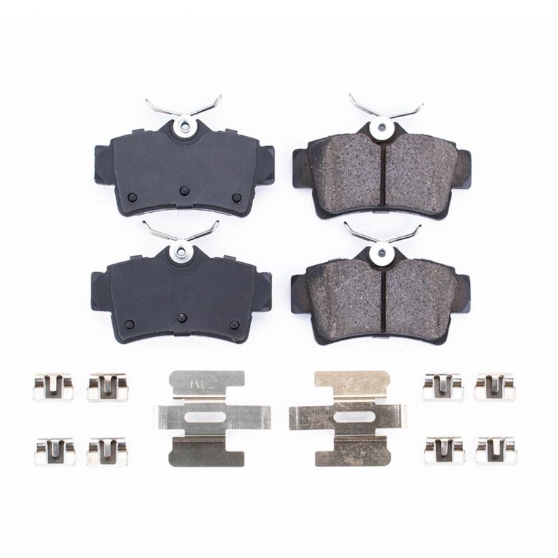 Power Stop 94-01 Ford Mustang Rear Z17 Evolution Ceramic Brake Pads w/Hardware Brake Pads - OE PowerStop