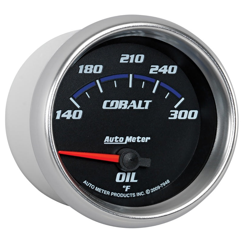 Autometer Cobalt 66.7mm 140-300 Degree F Electric Oil Temperature Gauge Gauges AutoMeter