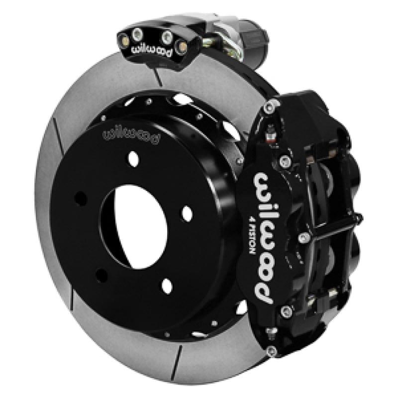 Wilwood 88-98 GM C1500 Superlite Rear Electronic Parking Brake Kit 14in Rotor 3.25in Offset - Blk Big Brake Kits Wilwood
