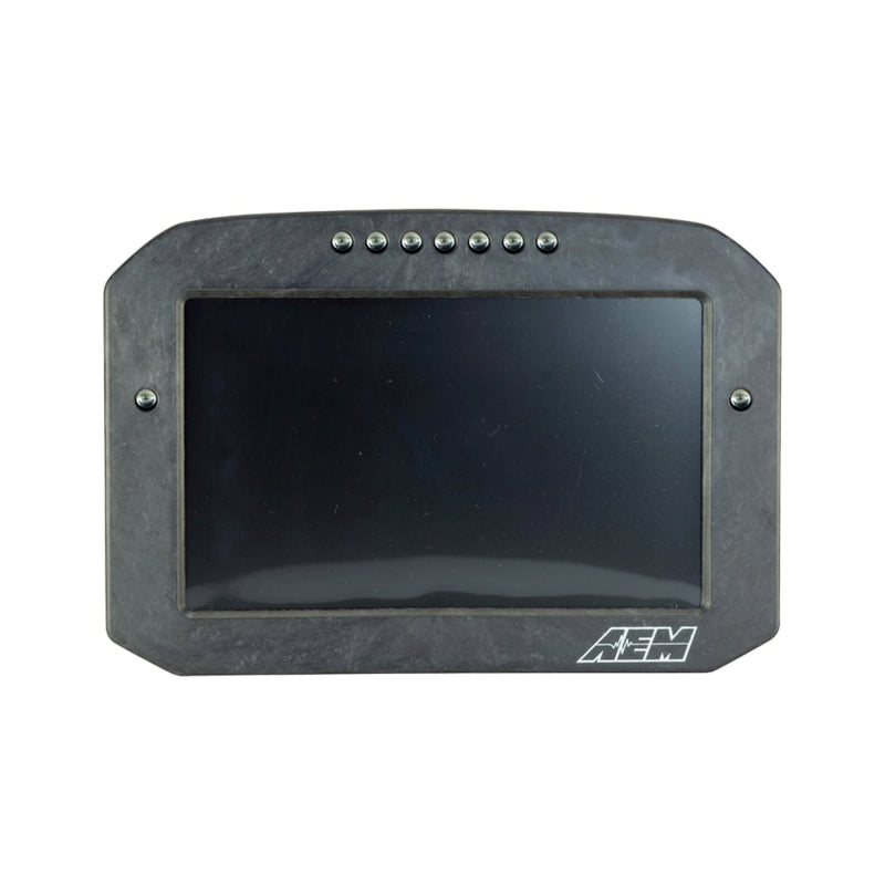 AEM CD-7LG Carbon Logging Flush Digital Dash Display w/ Internal 20Hz GPS & Antenna Gauges AEM