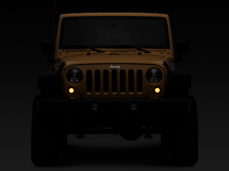Raxiom 07-18 Jeep Wrangler JK Axial Series LED Turn Signals w/ Halo (Smoked) Headlights Raxiom