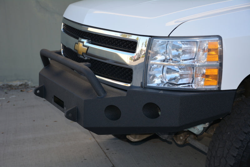DV8 Offroad 07-13 Chevrolet Silverado 1500 Front Bumper - Black Powdercoat Bumpers - Steel DV8 Offroad