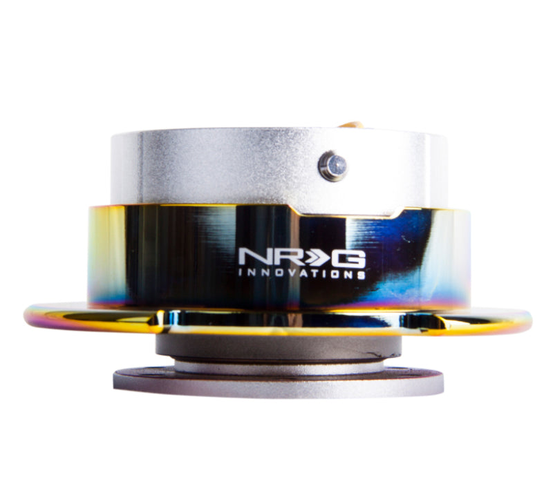 NRG Quick Release Gen 2.5 - Silver Body / Neochrome Ring Quick Release Adapters NRG