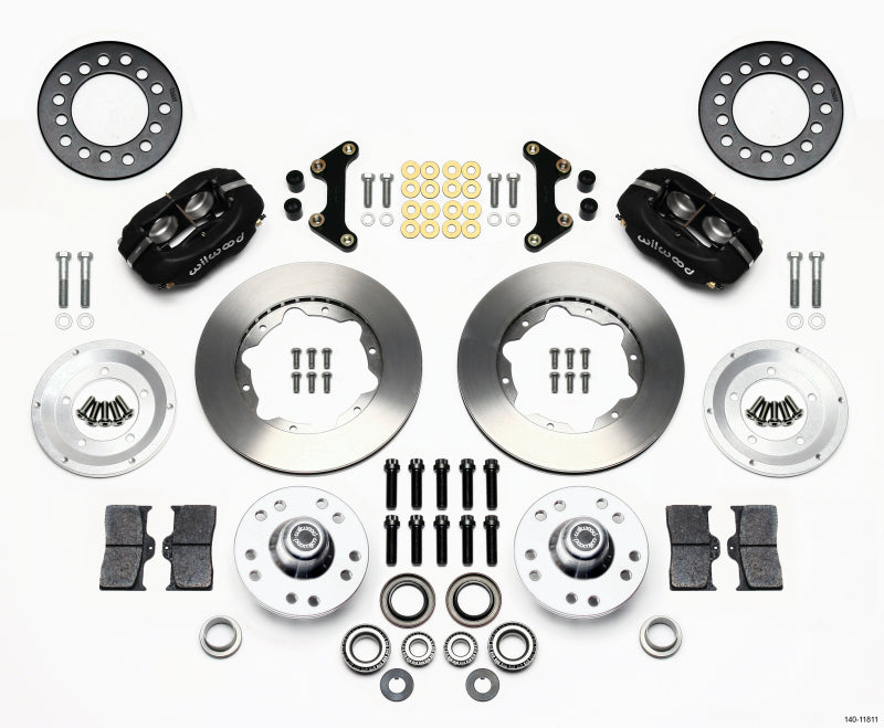Wilwood Forged Dynalite Front Kit 11.00in 49-54 Chevy / 53-62 Corvette Big Brake Kits Wilwood