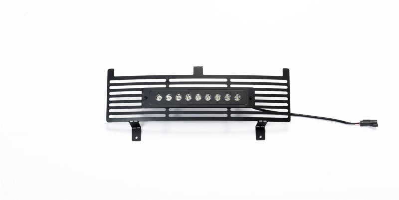 Putco 15-19 Chevy Silv HD SS Black Bar Design Bumper Grille Insert w/ Curved Flush 10in Light Bar Grilles Putco