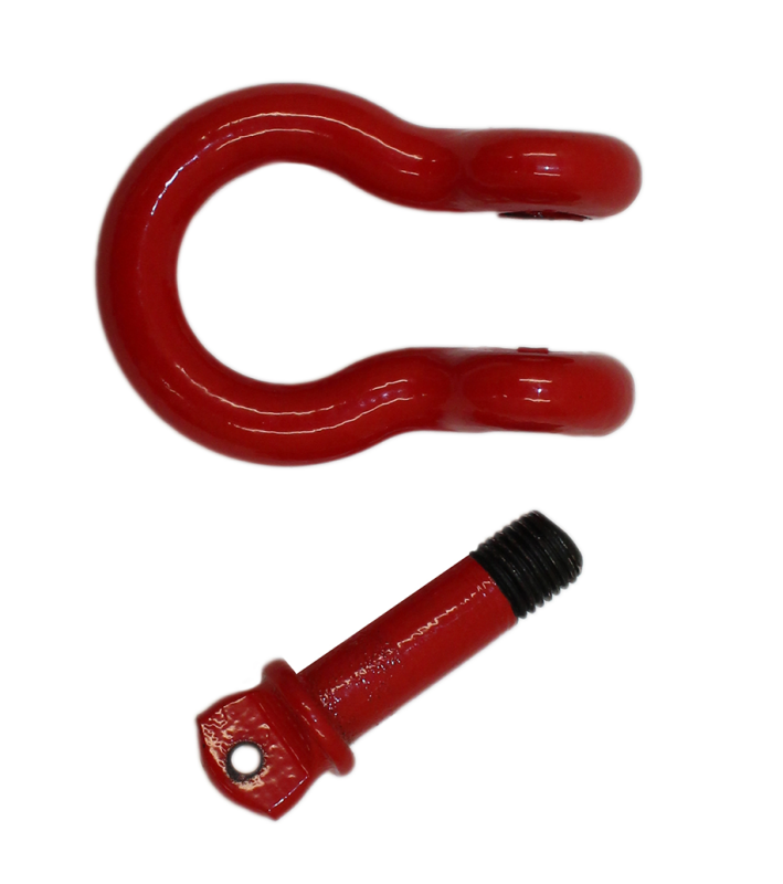 Fishbone Offroad D Ring 3/4In Red 2 Piece Set Bumper Accessories Fishbone Offroad
