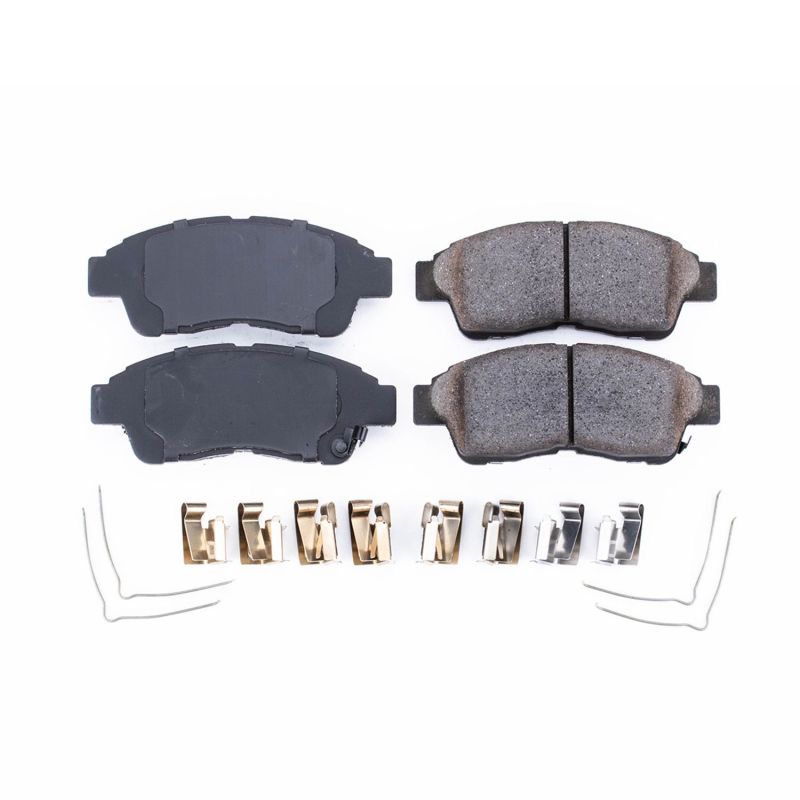 Power Stop 93-97 Geo Prizm Front Z17 Evolution Ceramic Brake Pads w/Hardware Brake Pads - OE PowerStop