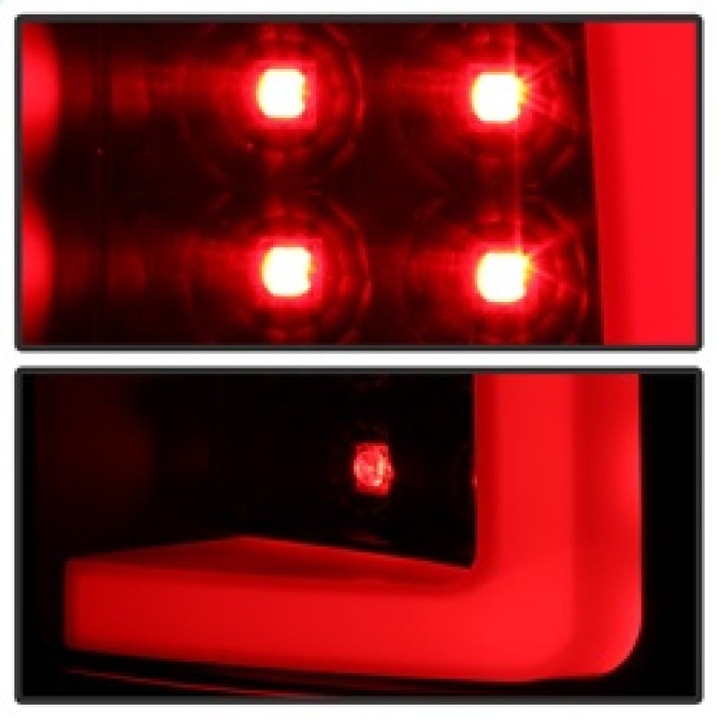 Spyder 07-13 Silverado (Will Not Work w/2010 921 Bulb) V3 LED Tail Lghts Blk ALT-YD-CS07V3-LBLED-BK Tail Lights SPYDER