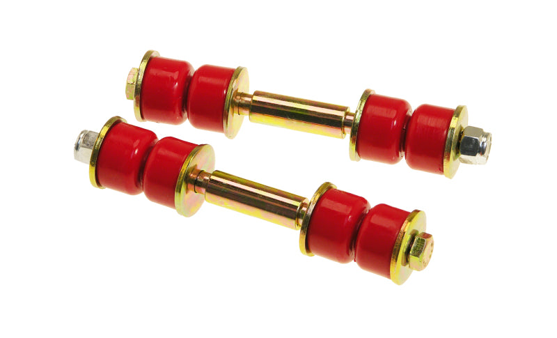 Prothane Universal End Link Set - 3 1/4in Mounting Length - Red Sway Bar Bushings Prothane