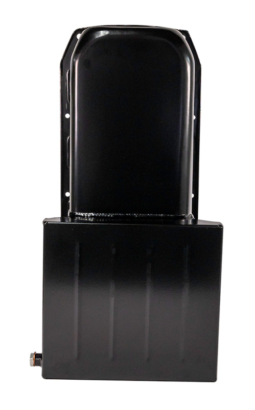 Moroso Pre-85 Chevrolet Small Block (w/Driver Side Dipstick) Wet Sump 7qt 8.25in Steel Oil Pan - Blk Oil Pans Moroso