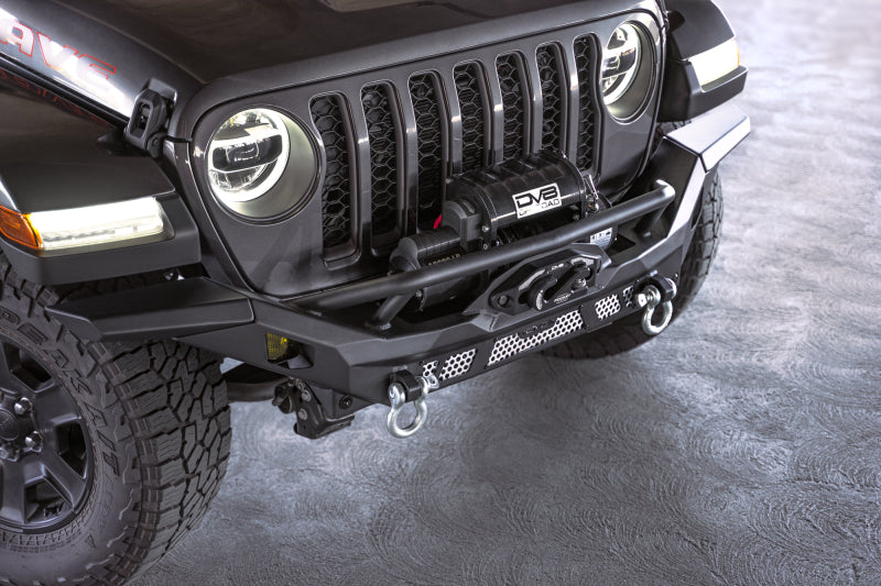 DV8 Offroad 07-18 Jeep Wrangler JK / 18-23 Wrangler JL / 20-23 Gladiator JT MTO Series Front Bumper Bumpers - Steel DV8 Offroad