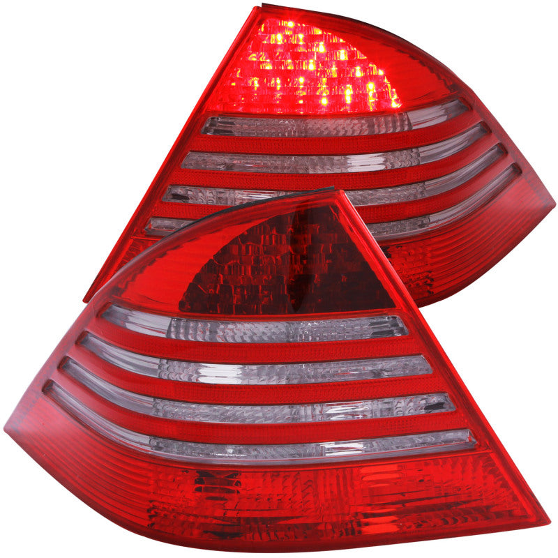ANZO 2000-2005 Mercedes Benz S Class W220 LED Taillights Red/Smoke Tail Lights ANZO
