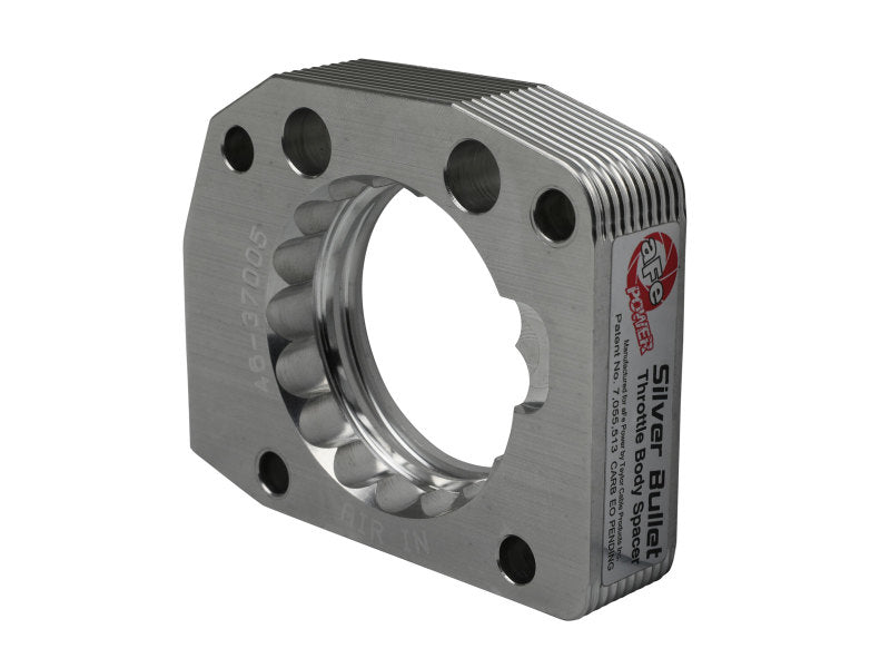 aFe 00-03 Honda S2000 L4 2.0L Silver Bullet Throttle Body Spacer - Silver Throttle Body Spacers aFe