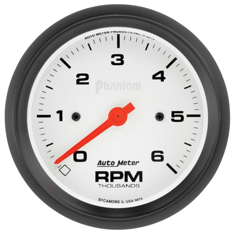 Autometer Phantom 6000RPM 3-3/8in. In-Dash Tachometer Gauge Gauges AutoMeter