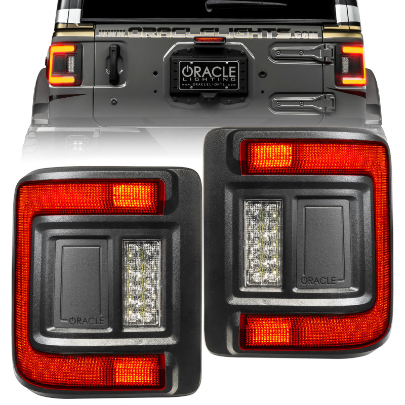 Oracle 2018+ Jeep Wrangler Rubicon/Sport LED Flush Mount Tail Light - Tinted Tail Lights ORACLE Lighting