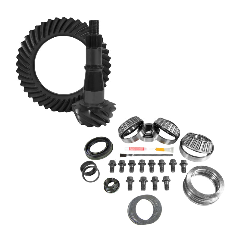Yukon 9.5in GM 3.73 Rear Ring & Pinion Install Kit Axle Bearings and Seals Differential Install Kits Yukon Gear & Axle