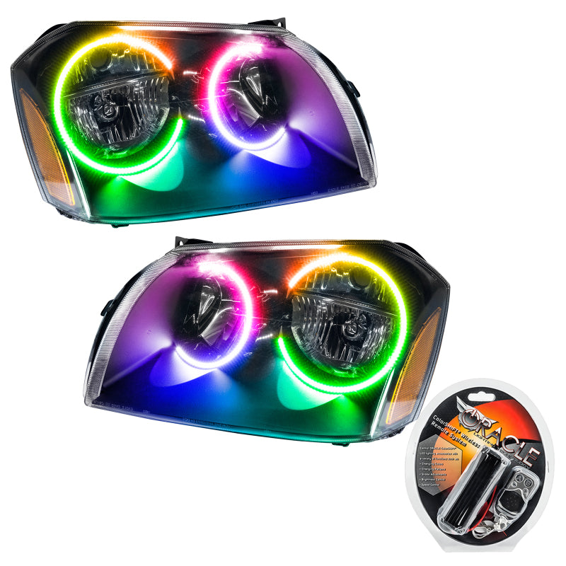 Oracle 05-07 Dodge Magnum SMD HL - Black - ColorSHIFT Headlights ORACLE Lighting