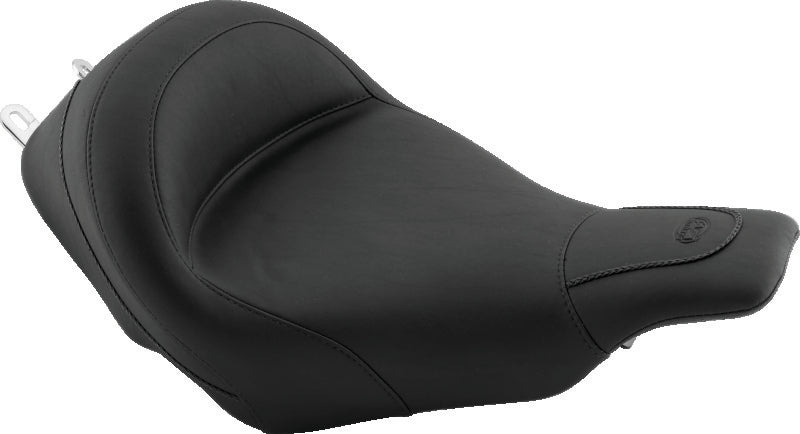 Mustang 97-07 Harley Electra Glide, Road Glide Harley Standard Touring Solo Seat - Black Solo Motorcycle Seats Mustang Motorcycle