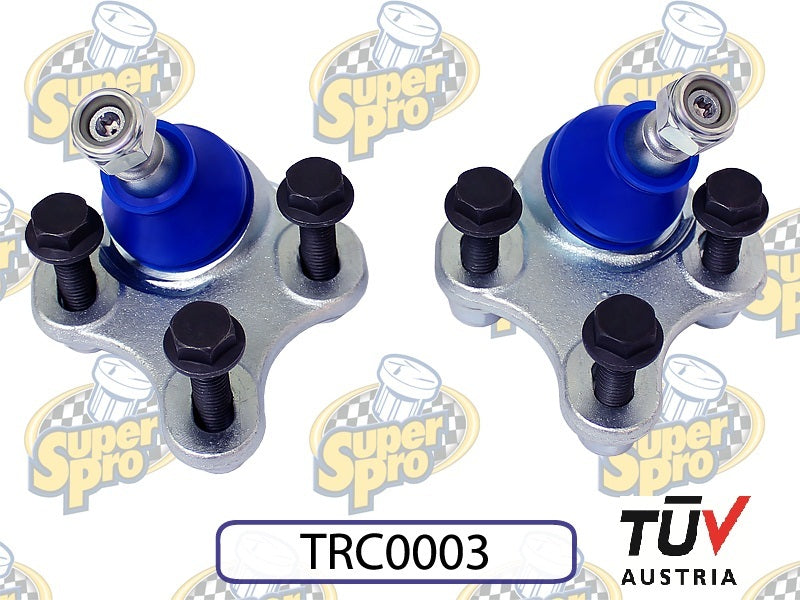 SuperPro 2006 Audi A3 Base Front Lower Camber Adjustable Ball Joint Set Ball Joints Superpro
