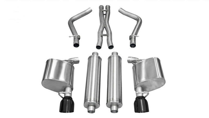 Corsa 11-14 Chrysler 300 R/T 5.7L V8 Black Sport Cat-Back Exhaust Catback CORSA Performance