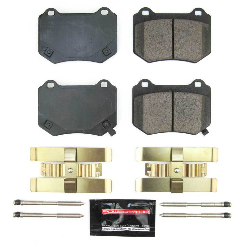 Power Stop 18-19 Subaru WRX STi Rear Z23 Evolution Sport Brake Pads w/Hardware Brake Pads - Performance PowerStop