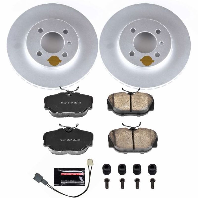 Power Stop 91-92 BMW 318i Front Z23 Evolution Sport Coated Brake Kit Brake Kits - Performance D&S PowerStop