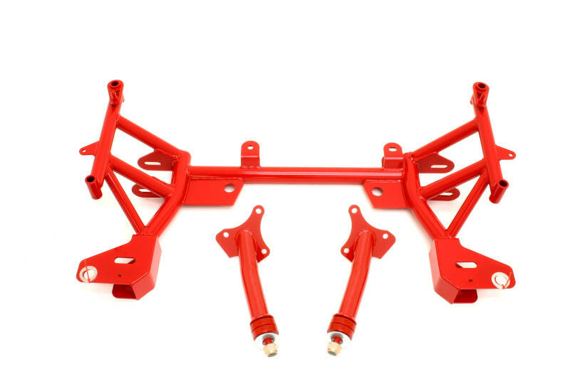 BMR 93-02 F-Body K-Member w/ SBC/BBC Motor Mounts and STD. Rack Mounts - Red Crossmembers BMR Suspension