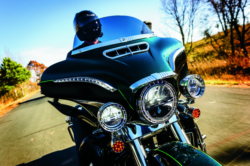 Kuryakyn Tri-Line Windshield Trim Chrome Exterior Trim Kuryakyn