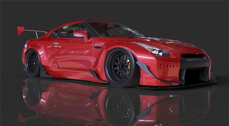 GReddy 09+ Nissan GT-R R35 Rocket Bunny GT-Wing (Rods) Spoilers GReddy