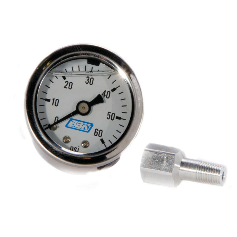 BBK Liquid Filled EFI Fuel Pressure Gauge 0-60 PSI Gauges BBK