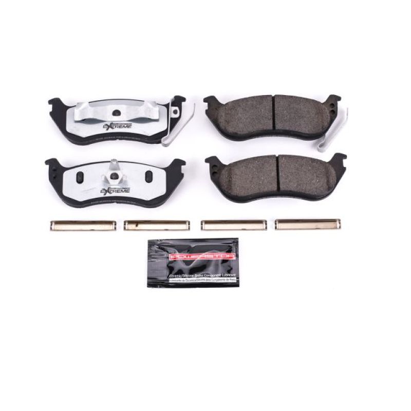 Power Stop 06-10 Ford Explorer Rear Z36 Truck & Tow Brake Pads w/Hardware Brake Pads - Performance PowerStop