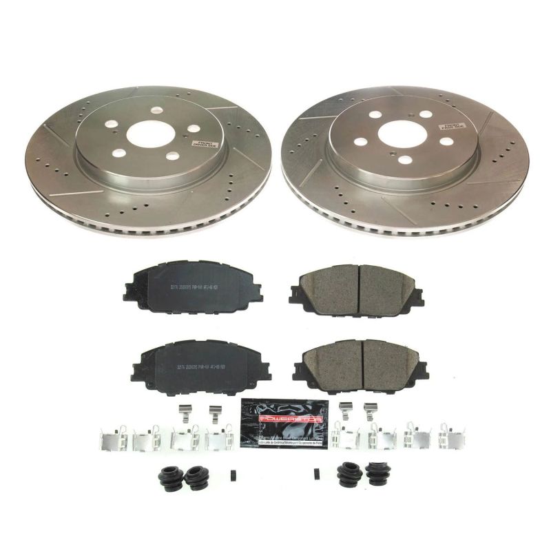 Power Stop 2019 Toyota Corolla Front Z23 Evolution Sport Brake Kit Brake Kits - Performance D&S PowerStop