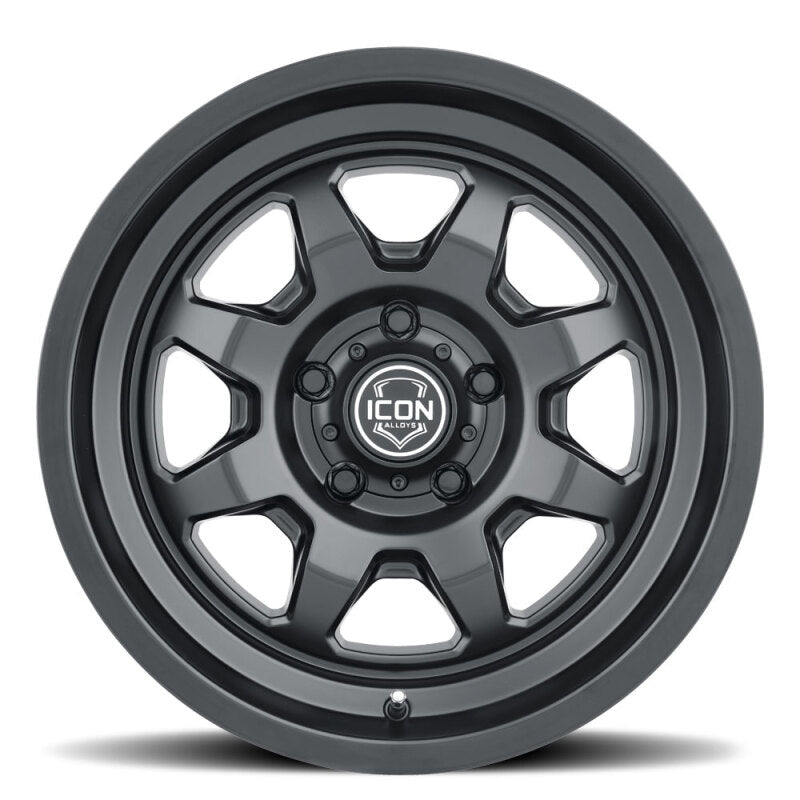 ICON Nuevo 17x8.5 / 5x150 / 25mm Offset / 5.75in BS Satin Black Wheel Wheels - Cast ICON