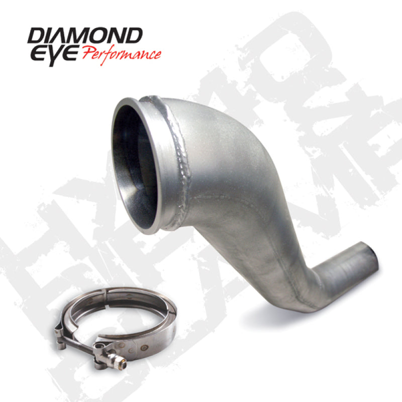 Diamond Eye KIT 4in DWNP HX40 TURBO-DIRECT FLANGE W/ V-Band CLAMP AL DODGE 94-02 Downpipes Diamond Eye Performance