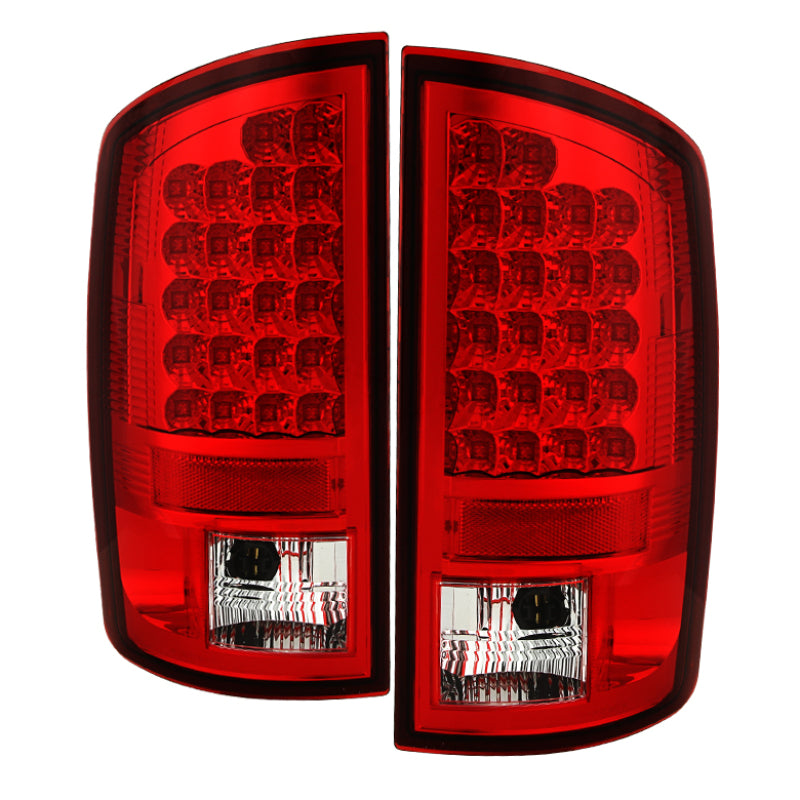 Spyder Dodge Ram 02-06 1500/Ram 2500/3500 03-06 LED Tail Light Red Clear ALT-YD-DRAM02-LED-RC Tail Lights SPYDER