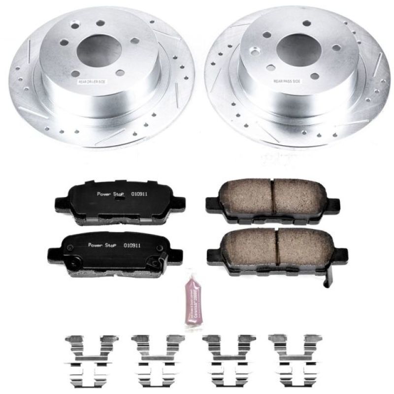 Power Stop 07-10 Nissan Altima Rear Z23 Evolution Sport Brake Kit Brake Kits - Performance D&S PowerStop