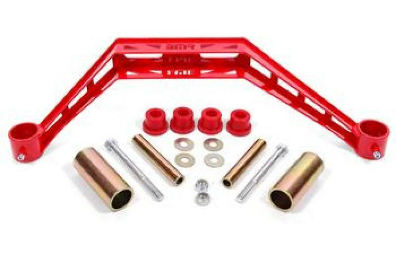 BMR 79-93 Ford Mustang Transmission Crossmember TH400 / T-56 - Red Crossmembers BMR Suspension