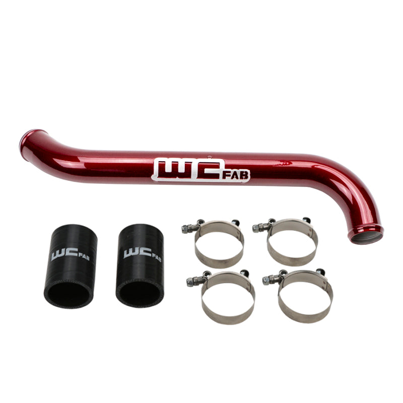 Wehrli 11-16 Duramax LML Upper Coolant Pipe - Bengal Red Radiator Hoses Wehrli