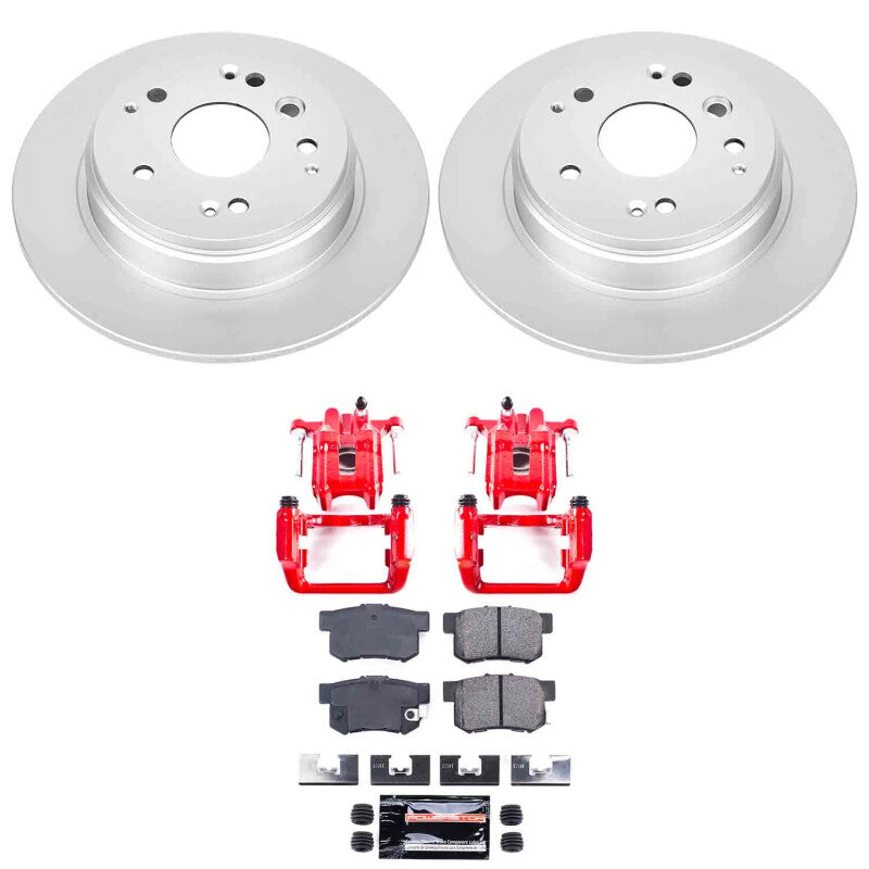 Power Stop 04-08 Acura TL Rear Z23 Coated Kit w/Powder Coated Calipers Brake Kits - Performance D&S PowerStop
