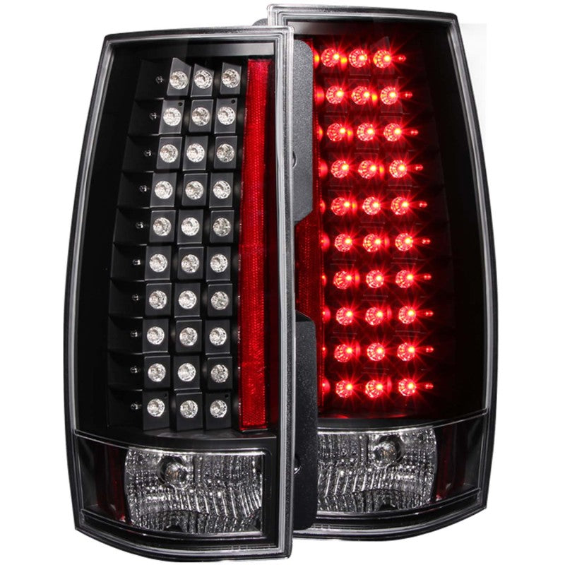 ANZO 2007-2014 Chevrolet Suburban LED Taillights Black G4 Tail Lights ANZO