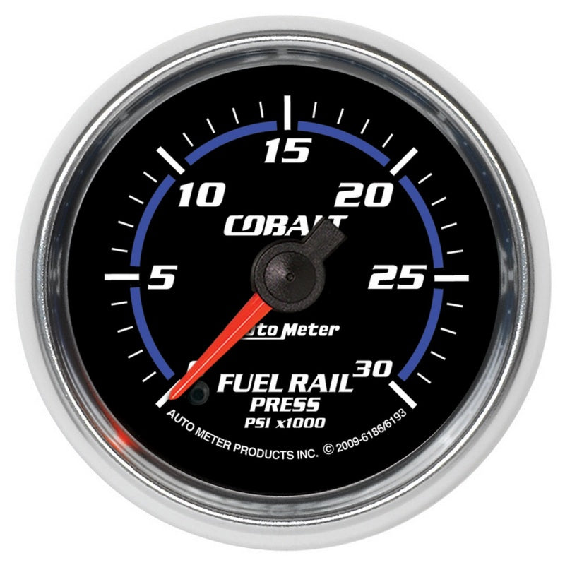Autometer Cobalt 52mm 0-30,000 PSI F/S Electronic Diesel Fuel Rail Pressure Gauge (Cummins 5.9L) Gauges AutoMeter