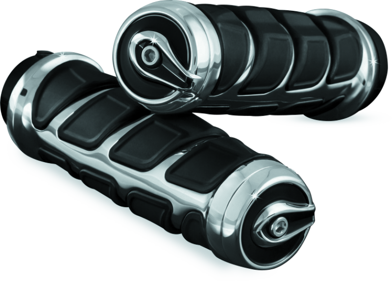 Kuryakyn Kinetic Grips Universal 7/8in Chrome Grips Kuryakyn