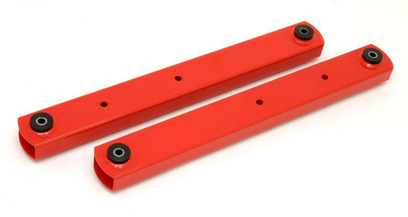 BMR 64-72 A-Body Non-Adj. Boxed Lower Control Arms (Polyurethane) - Red Control Arms BMR Suspension