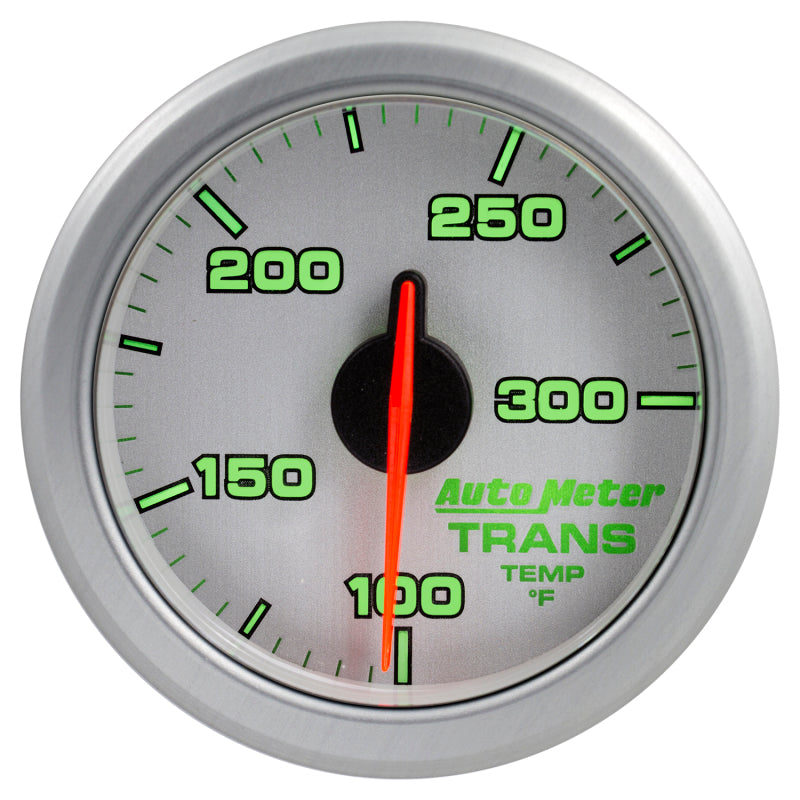 Autometer Airdrive 2-1/6in Trans Temperature Gauge 100-300 Degrees F - Silver Gauges AutoMeter