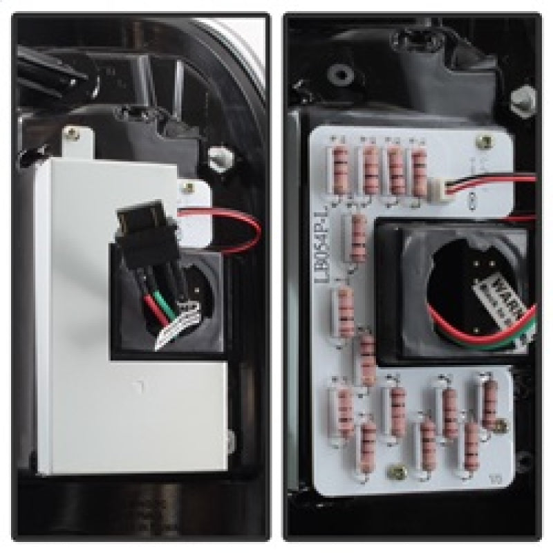 Spyder 08-16 Ford Super Duty F-250 V3 Light Bar LED Tail Lights - Black (ALT-YD-FS07V3-LBLED-BK) Tail Lights SPYDER