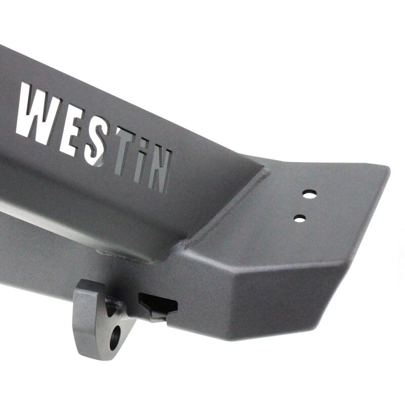 Westin 18-19 Jeep Wrangler JL Stubby Front Bumper - Textured Black Bumpers - Steel Westin